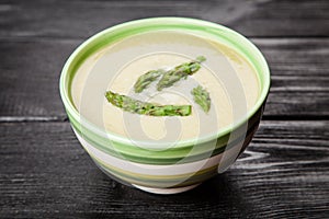 Asparagus cream soup