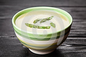 Asparagus cream soup