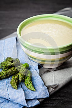 Asparagus cream soup