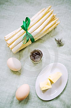 Asparagus dish ingredients