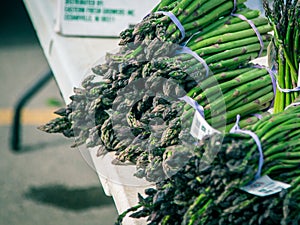 Asparagus at a farmers market