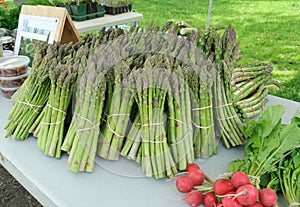 Asparagus at farmers market
