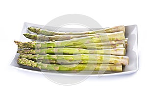 Asparagus isolated on a white background