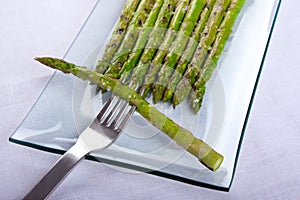 Asparagus and Maldon salt