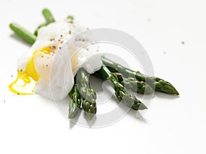 Asparagus poached egg