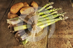 Asparagus and potatoes