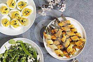 Asparagus in puff pastry