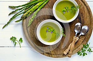 Asparagus soup photo