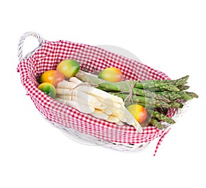 Asparagus Vegetable in a Basket