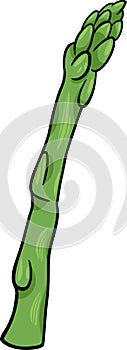 Asparagus vegetable cartoon illustration