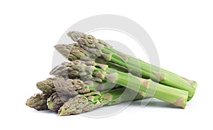 Asparagus on the white