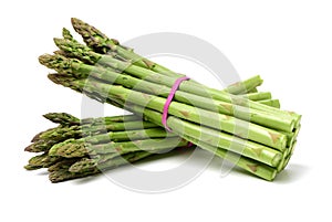 Asparagus on white background