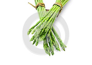 Asparagus on white background.
