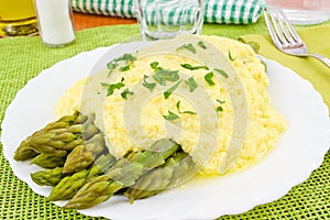 Asparagus with zabaglione img