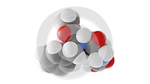 aspartame molecule, sugar substitute, molecular structure, isolated 3d model van der Waals photo