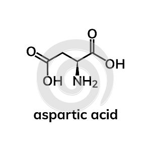 Aspartic amino acid Asp photo