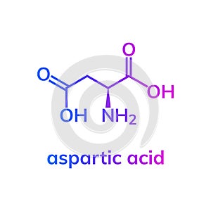 Aspartic amino acid Asp photo