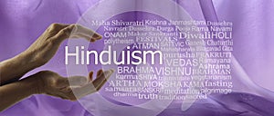 Aspects of Divine Hinduism Word Tag Cloud photo