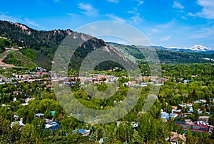 Aspen Colorado from above