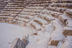 Aspendos Ancient City. Aspendos acropolis city ruins, cisterns, aqueducts and old temple. Aspendos Antalya Turkey