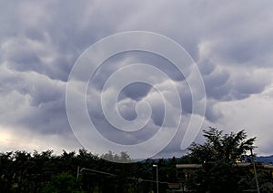 Asperatus mammatus ondulatus clouds formation