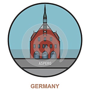Asperg. Cities and towns in Germany