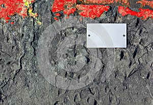 Asphalt Background with Blank Plate