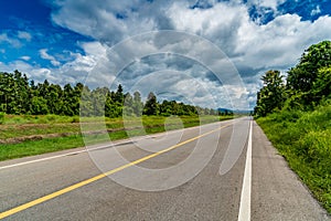 Asphalt country road