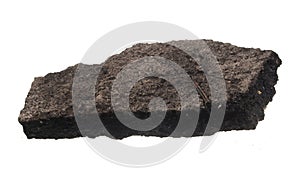 Asphalt isolated on white background