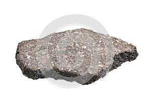 asphalt isolated on white background