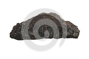 asphalt isolated on white background