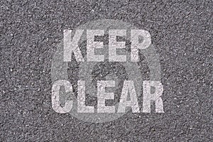 Asphalt - Keep clear