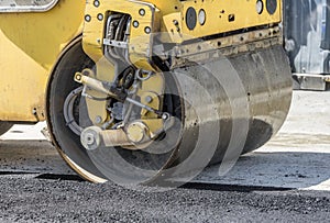 Asphalt paving works