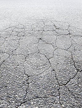 asphalt road construction cracked vertical