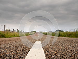 Asphalt road, low angle, Cloudy sky, Concept driving, way to your destination