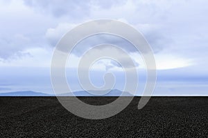 Asphalt road and sky