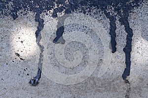 Asphalt, texture asphalt at the road under construction, asphalt background, asphalt on concrete texture