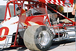 Asphalt track racing sprint car