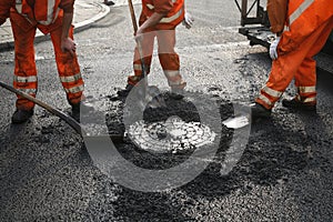 Asphalt workers