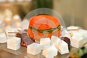 Aspic with carrot photo