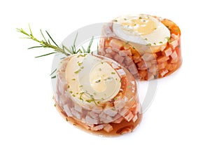 Aspic of egg