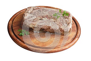 Aspic with greenery