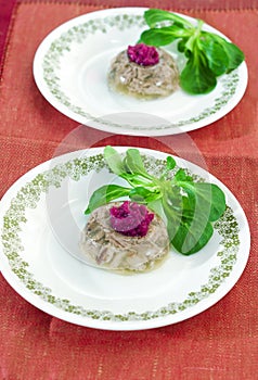 Aspic with horseradish