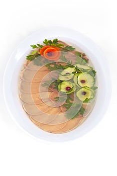 Aspic from meat photo