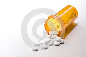 Aspirin medicine with bottle photo