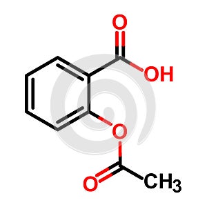 Aspirin structure photo