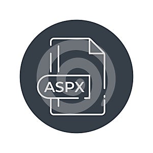 ASPX File Format Icon. ASPX extension filled icon