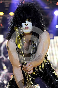 Kiss , Paul Stanley during the concert