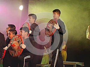 Assamese culture japi used in drama