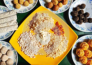 Assamese festival food.